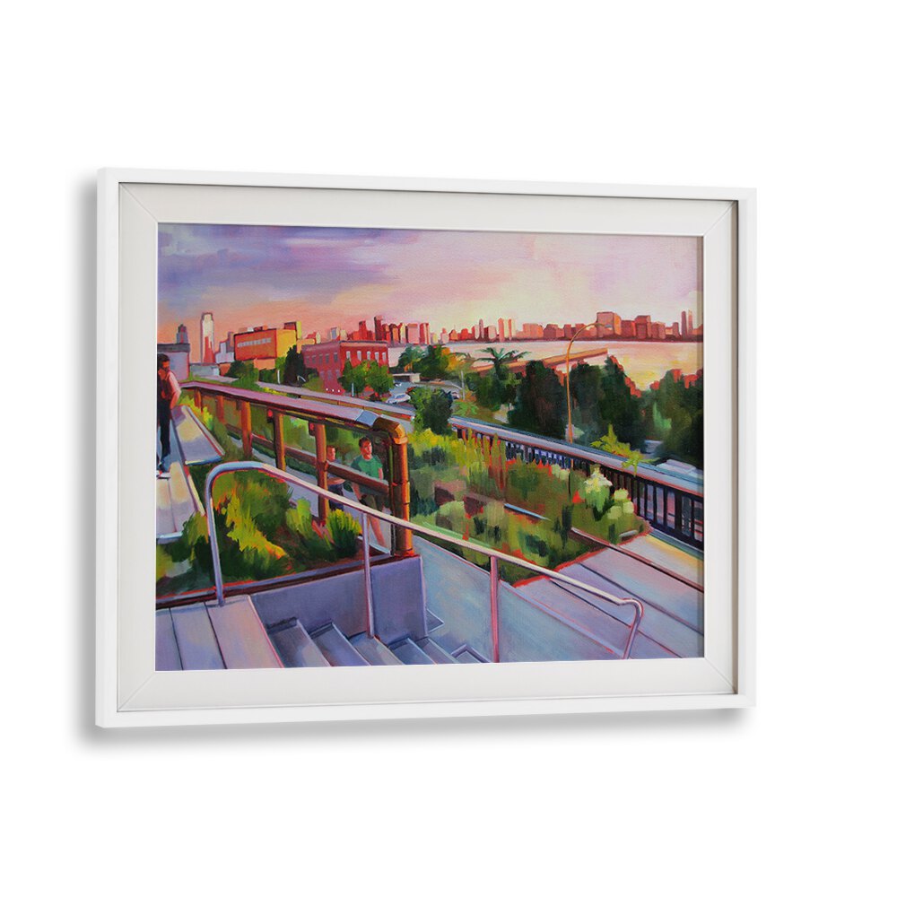 HIGH LINE SUNSET , LANDSCAPE PAINTINGS