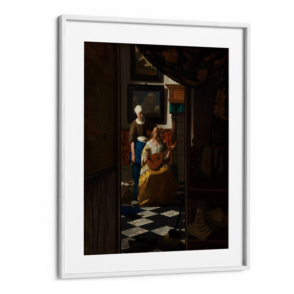 THE LOVE LETTER (CA. 1669 –1670) BY JOHANNES VERMEER, VINTAGE PAINTINGS