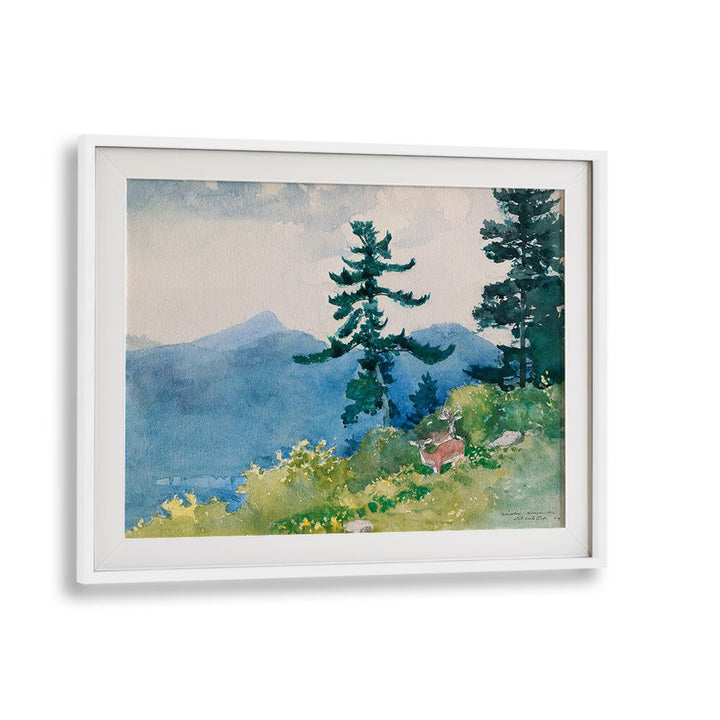 NORTH WOODS CLUB, ADIRONDACKS , VINTAGE PAINTINGS