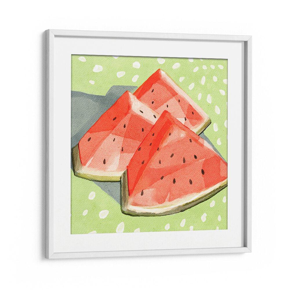 Vibrant WATERMELON II, KITCHEN POSTERS featuring fresh watermelon slices, perfect for brightening your kitchen decor.