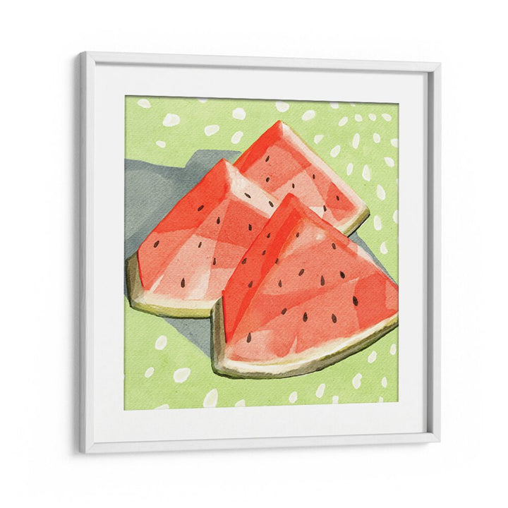 Vibrant WATERMELON II, KITCHEN POSTERS featuring fresh watermelon slices, perfect for brightening your kitchen decor.