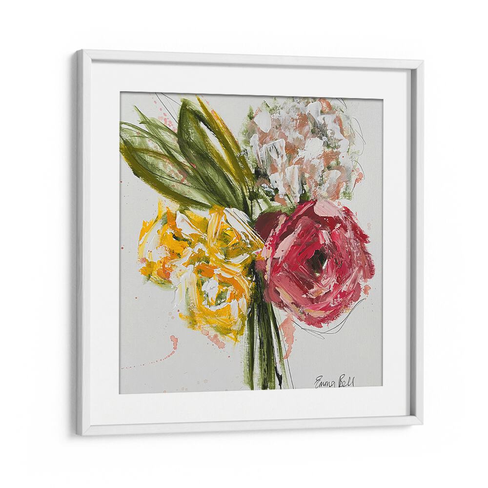 Vibrant COLORFUL FLORAL BOUQUET artwork elevates your space with exquisite FLORAL FLOWER PAINTINGS and abstract designs.