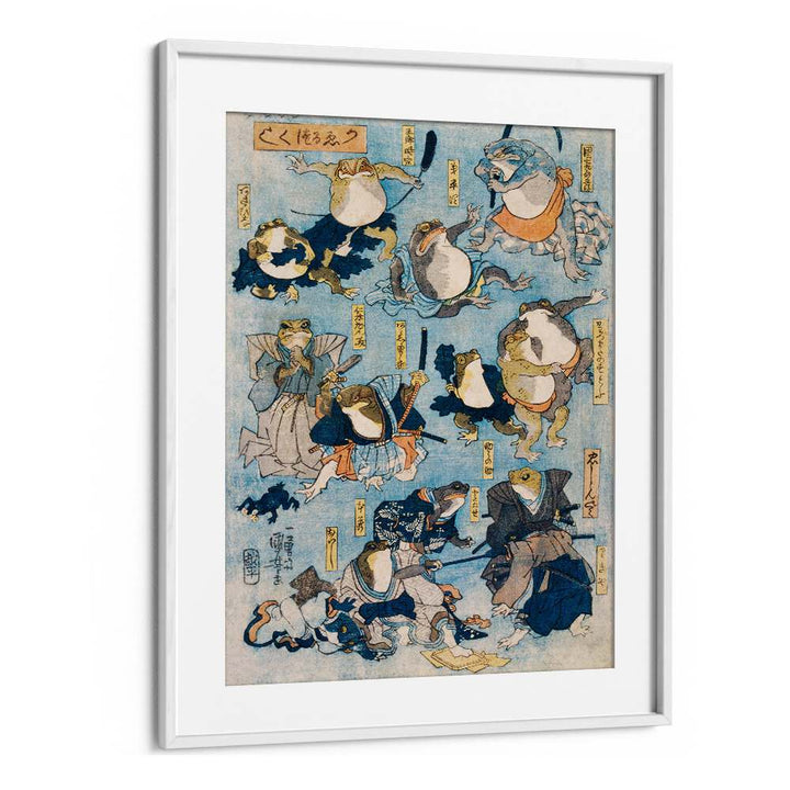 FAMOUS HEROES OF THE KABUKI  BY UTAGAWA KUNIYOSHI (1798-1861),JAPANESE PAINTINGS