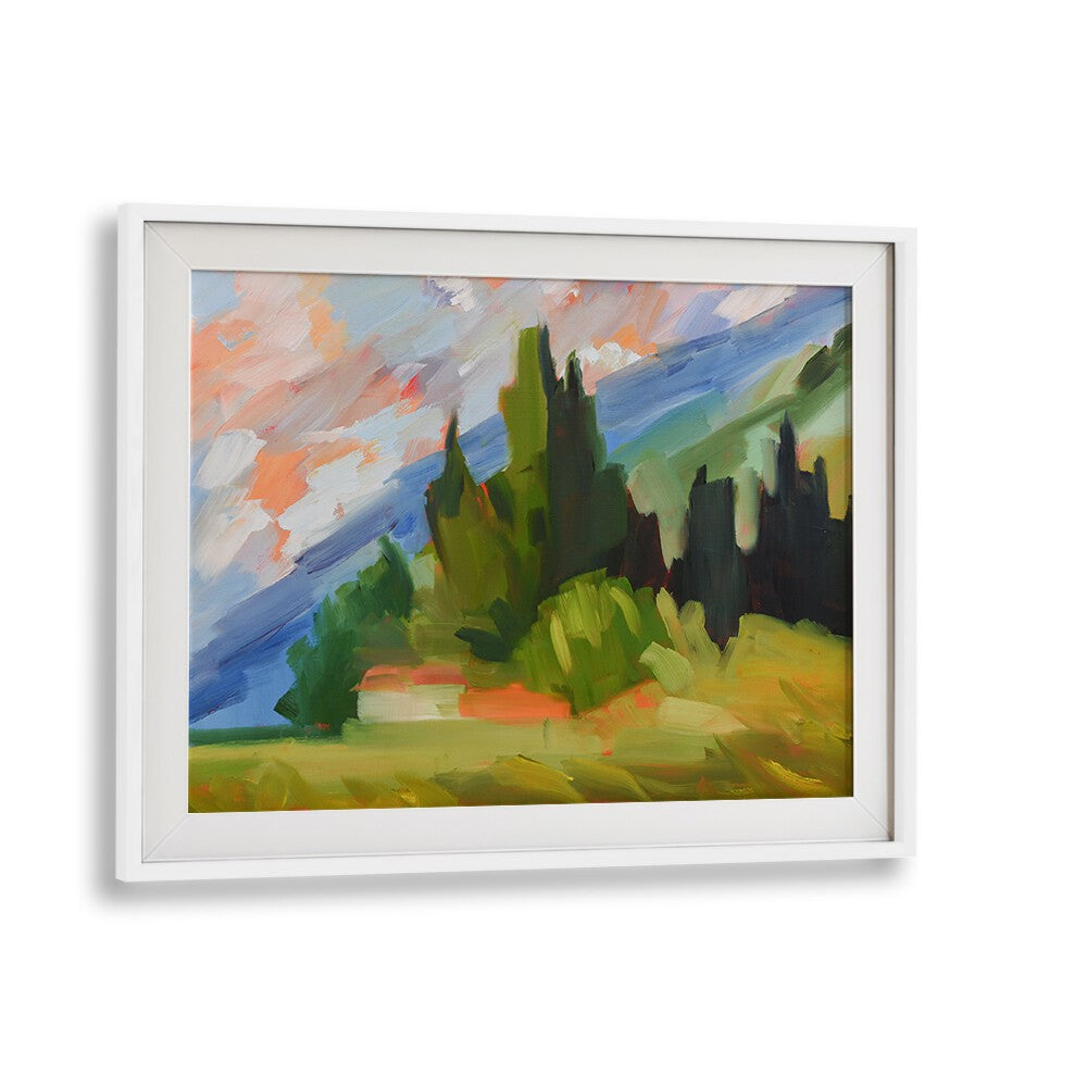 TUSCAN MOUNTAINSIDE , LANDSCAPE PAINTINGS