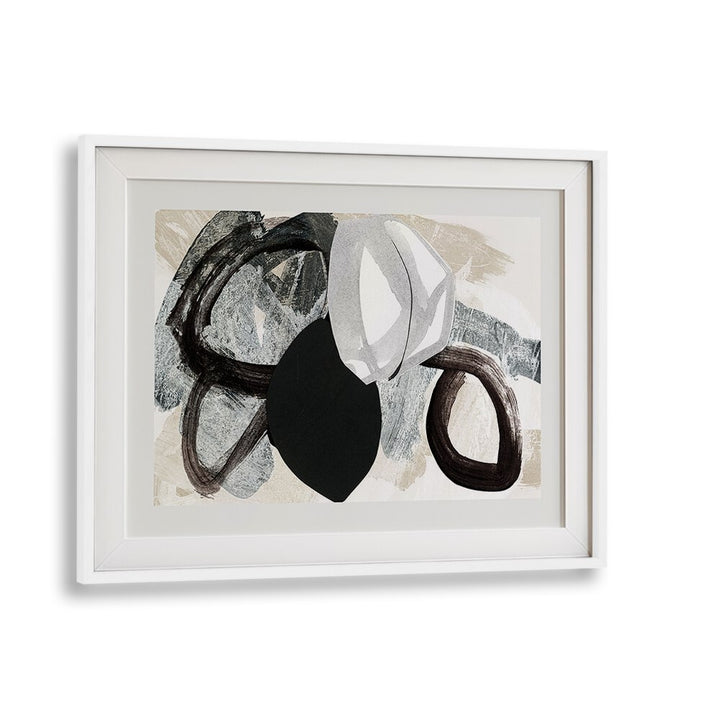 Abstract Mixed Media Collage featuring vibrant textures and bold colors, perfect for enhancing any interior space.