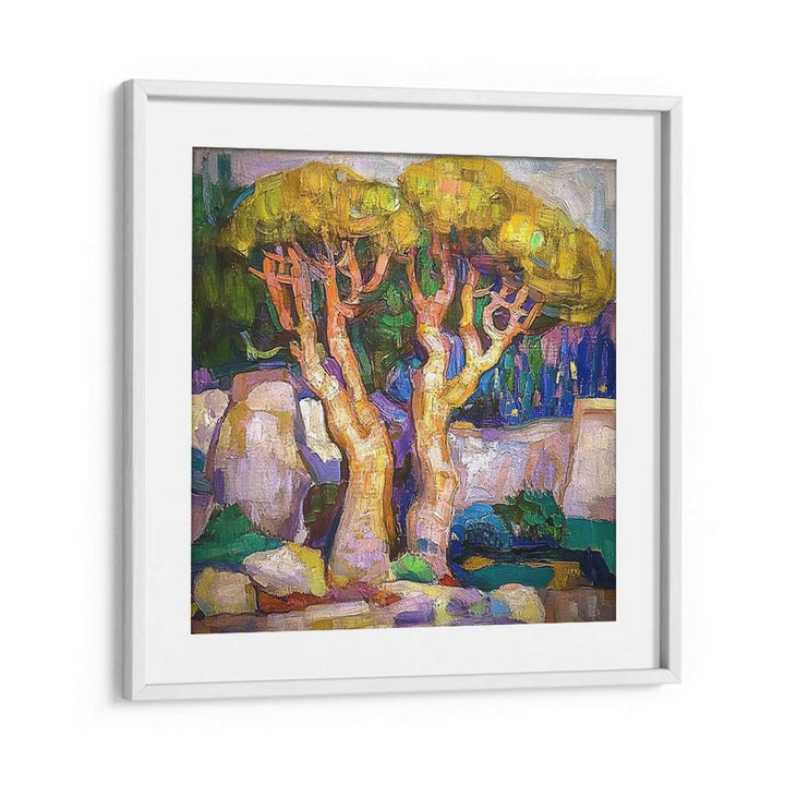 Stunning artwork of TREES BY THE SEA MALLORCA, capturing coastal elegance for your home décor.