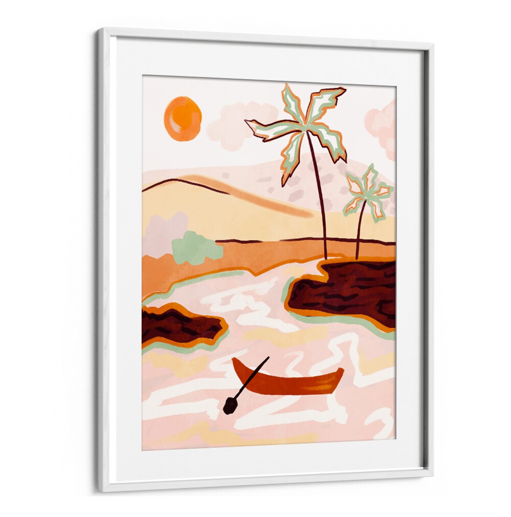 Bright landscape painting featuring Cotton Candy Skies, perfect for whimsical home décor. Ideal for art lovers.