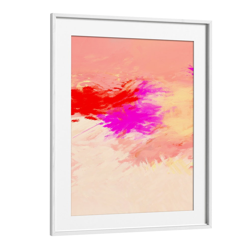 Vibrant abstract art featuring bold colors, perfect for enhancing any space with the TORRID DAY I, ABSTRACT PAINTINGS.