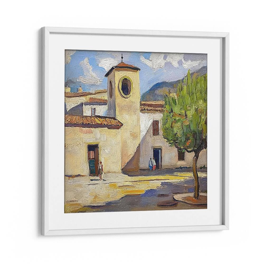Capture the charm of TOWN IN SPAIN with this stunning artwork showcasing vibrant streets and historic architecture.