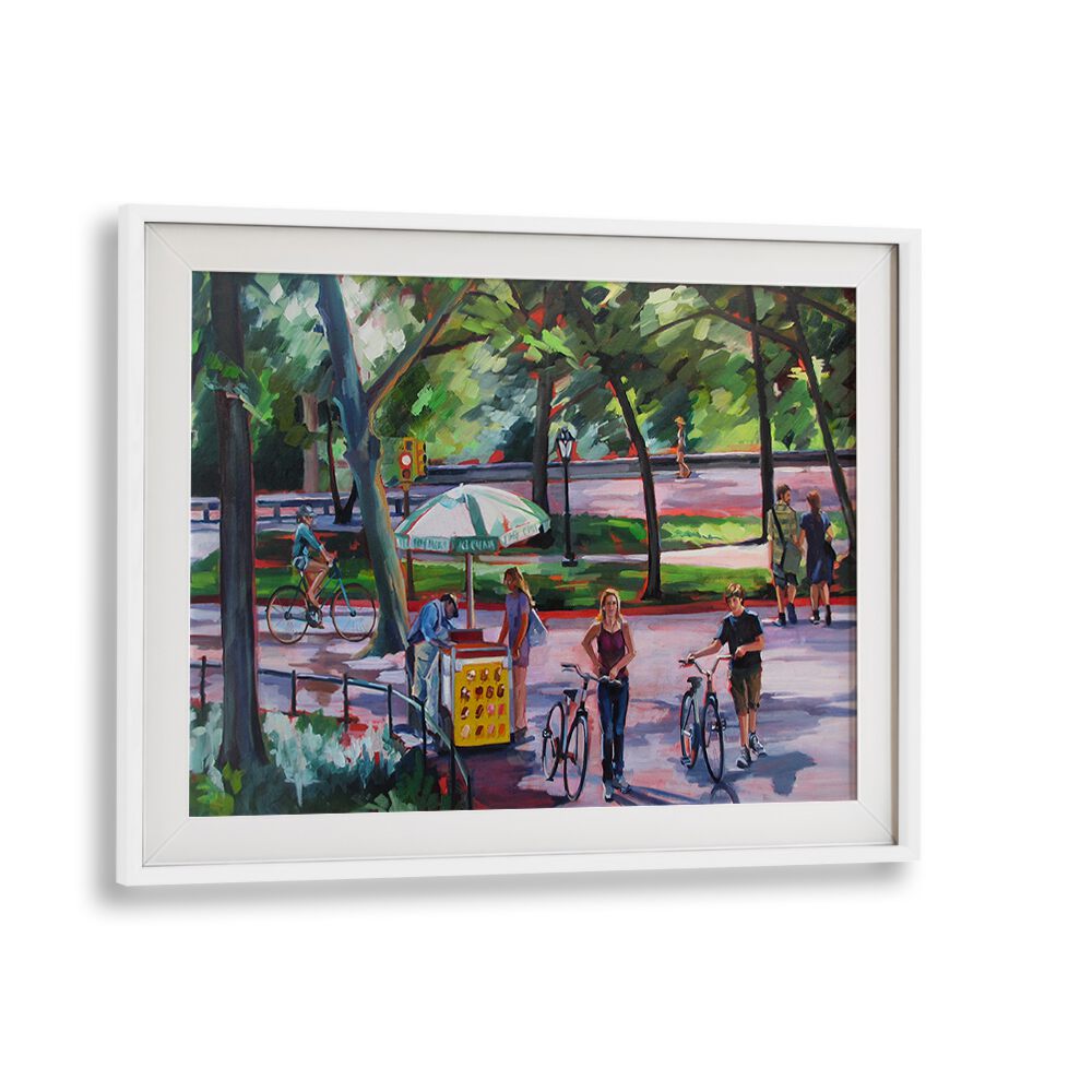 AUGUST IN CENTRAL PARK , LANDSCAPE PAINTINGS