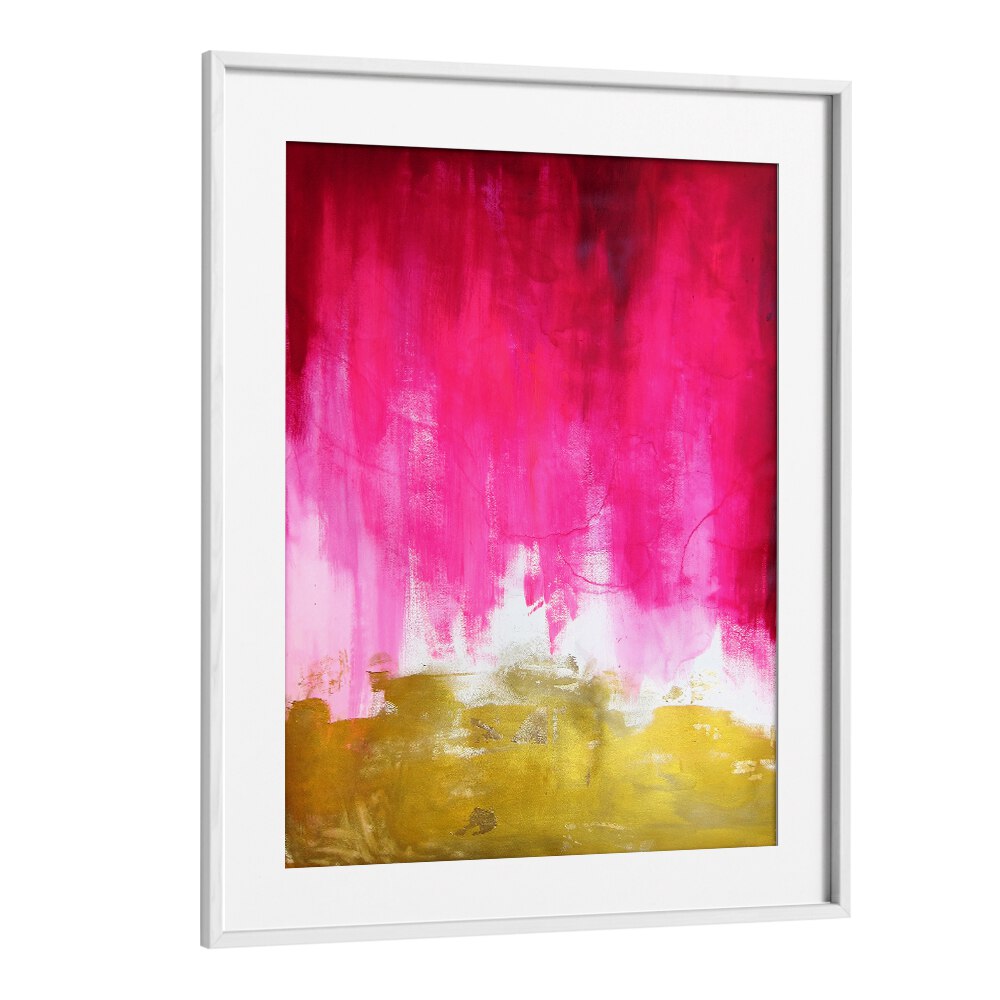 PINK AND GOLD ABSTRACT , ABSTRACT PAINTINGS
