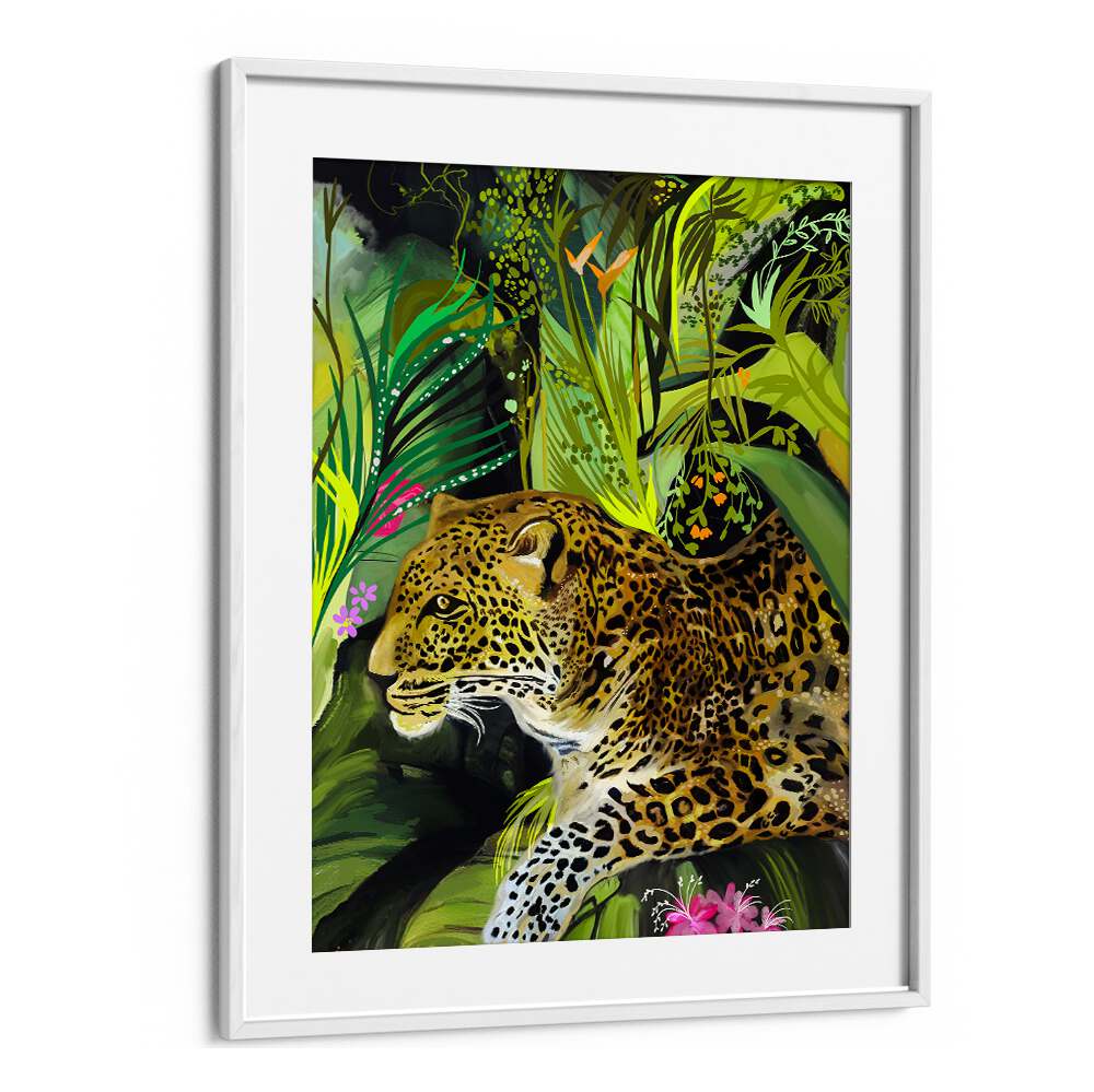 Fierce elegance in the LEOPARD KING, ANIMAL PAINTINGS showcases wild beauty and striking leopard print design.