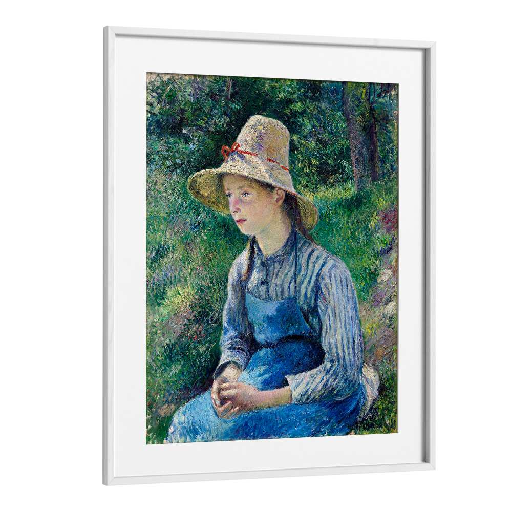 PEASANT GIRL WITH A STRAW HAT (1881)  , VINTAGE PAINTINGS