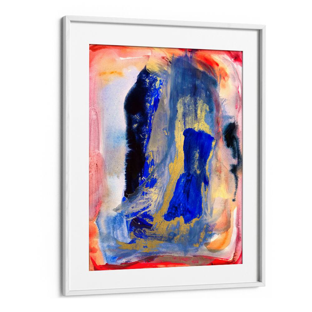 Vibrant colors blend in PASSION II, ABSTRACT PAINTINGS, showcasing a unique artistic expression for your space.
