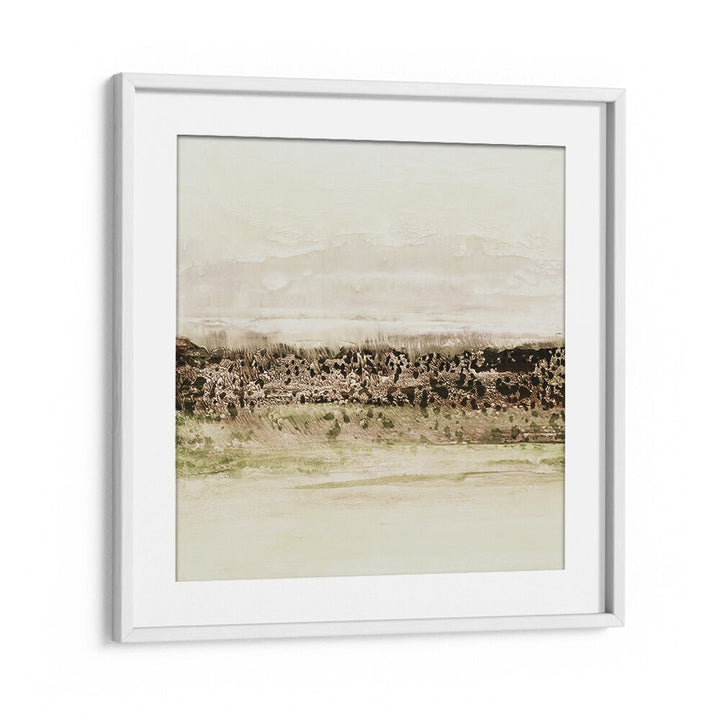 Serene GREEN HORIZON, ABSTRACT PAINTINGS showcasing elegant textures, perfect for modern home decor.