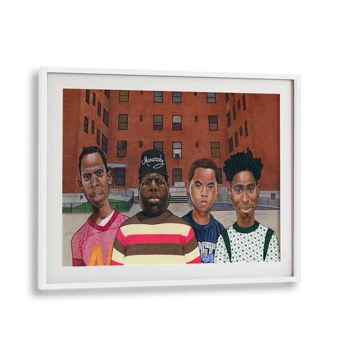 Explore BOYZ IN THE HOOD, AFRICAN ART PAINTINGS, showcasing iconic hip hop legends with urban style and culture.