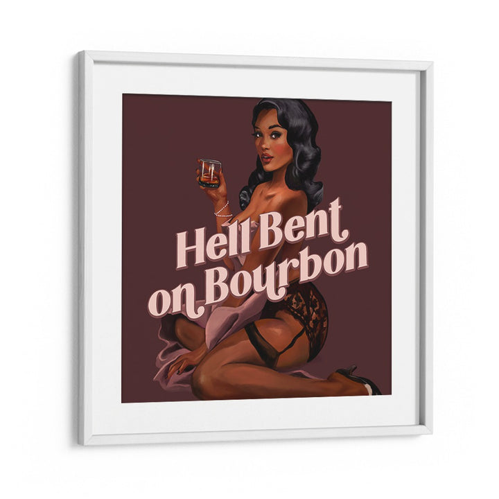 HELL BENT BY THE WHISKEY GINGER , WOMEN ILLUSTRATION PAINTINGS