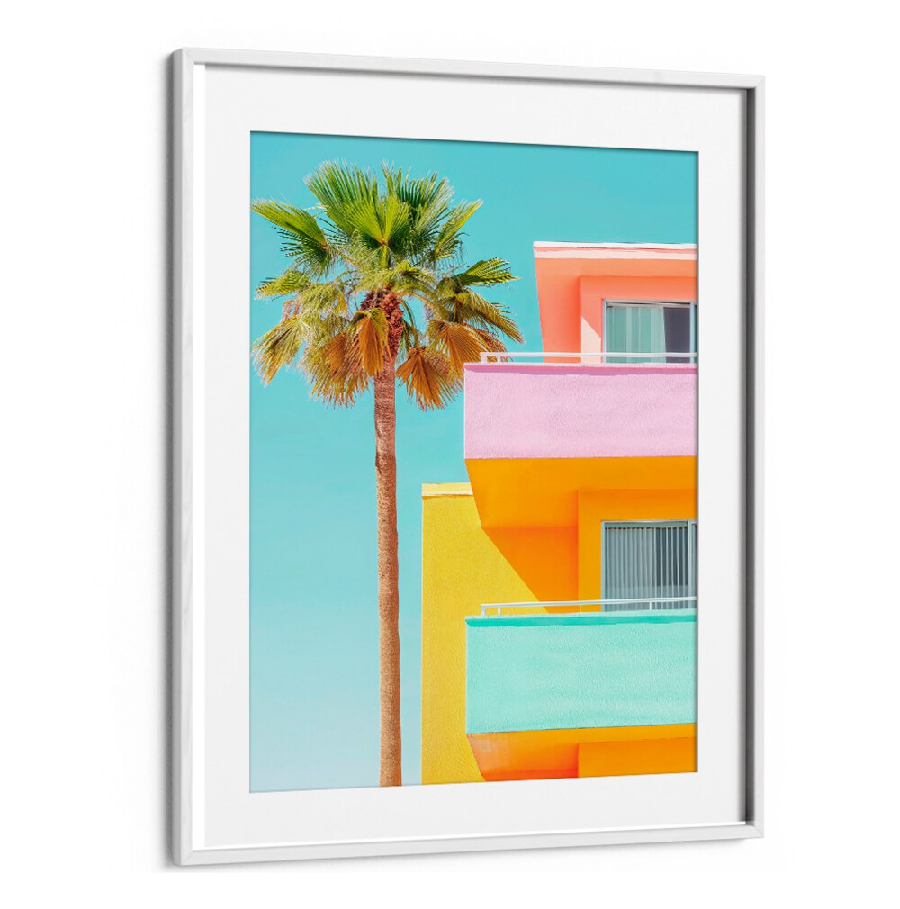 Vibrant pastel colors in the PASTEL VENICE, BEACH PAINTINGS collection capture the essence of coastal elegance.