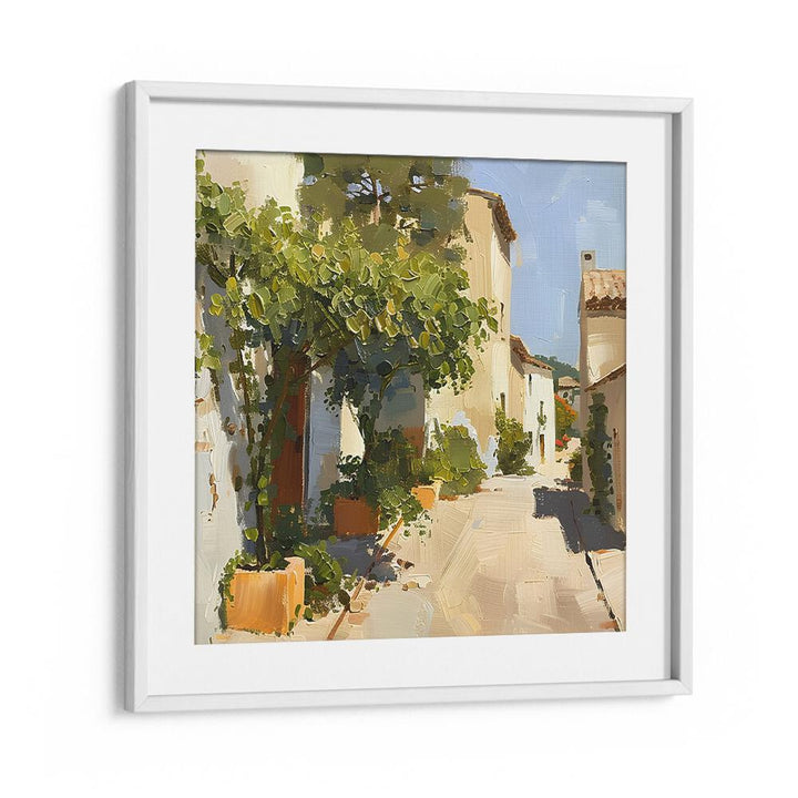 Elegant STREET IN MALLORCA III artwork showcasing a charming street scene, perfect for enhancing any space.