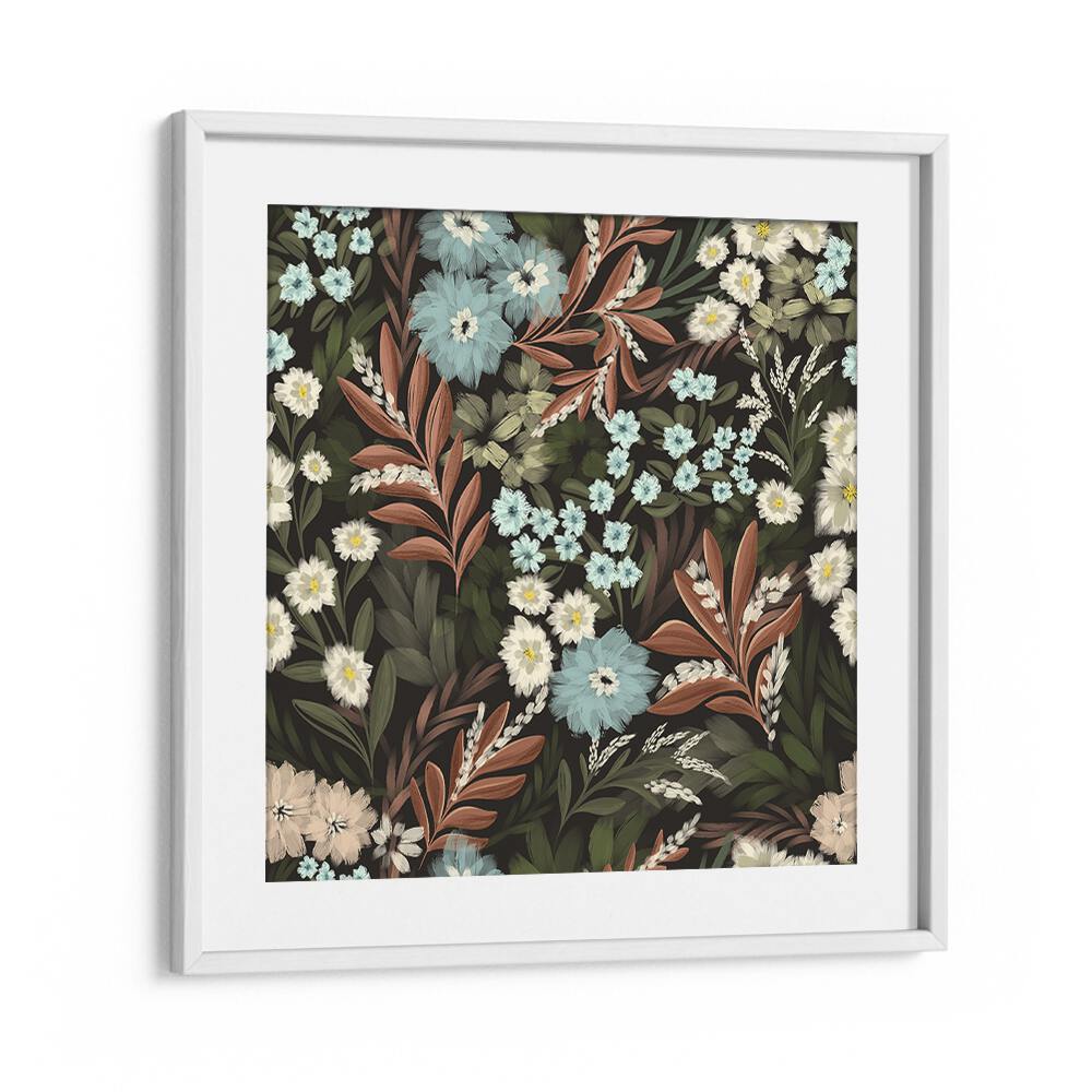 FOREST BOTANICALS , FLORAL FLOWER PAINTINGS