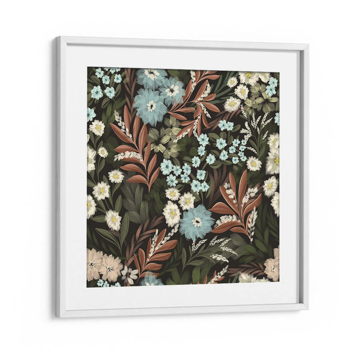 FOREST BOTANICALS , FLORAL FLOWER PAINTINGS