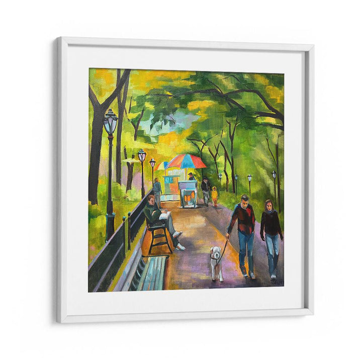 CENTRAL PARK STROLL , LANDSCAPE PAINTINGS