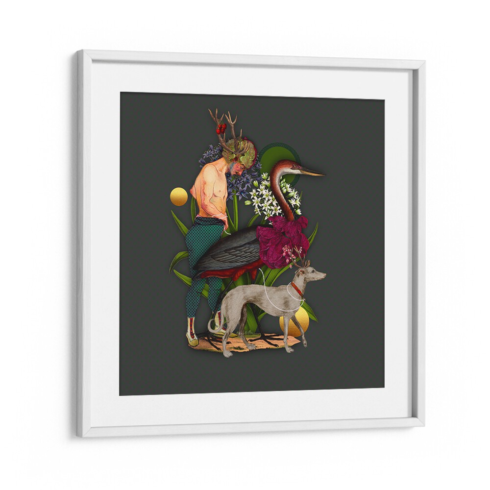 Whimsical ENCHANTED FOREST VIII, ANIMAL PAINTINGS featuring vibrant colors and enchanting details for your home decor.