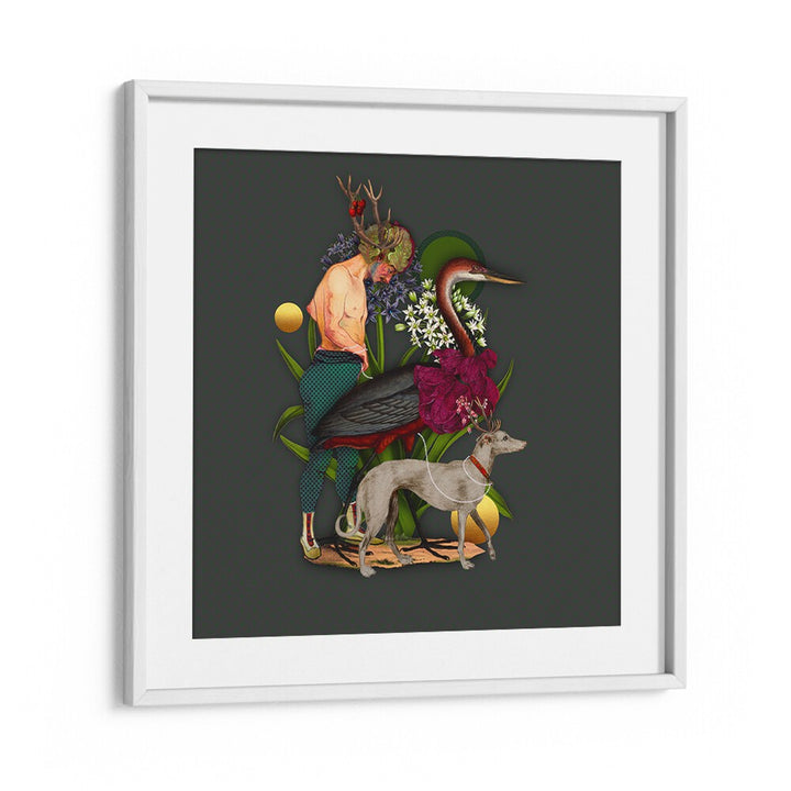 Whimsical ENCHANTED FOREST VIII, ANIMAL PAINTINGS featuring vibrant colors and enchanting details for your home decor.