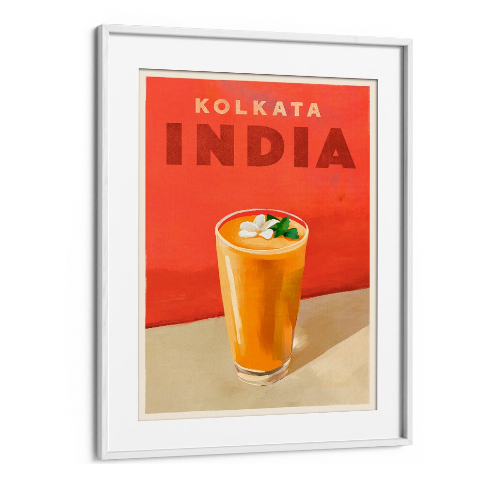 TRAVEL POSTER COCKTAIL KOLKATA INDIA BY THE WHISKEY GINGER ,BAR POSTERS , BAR ART PRINTS