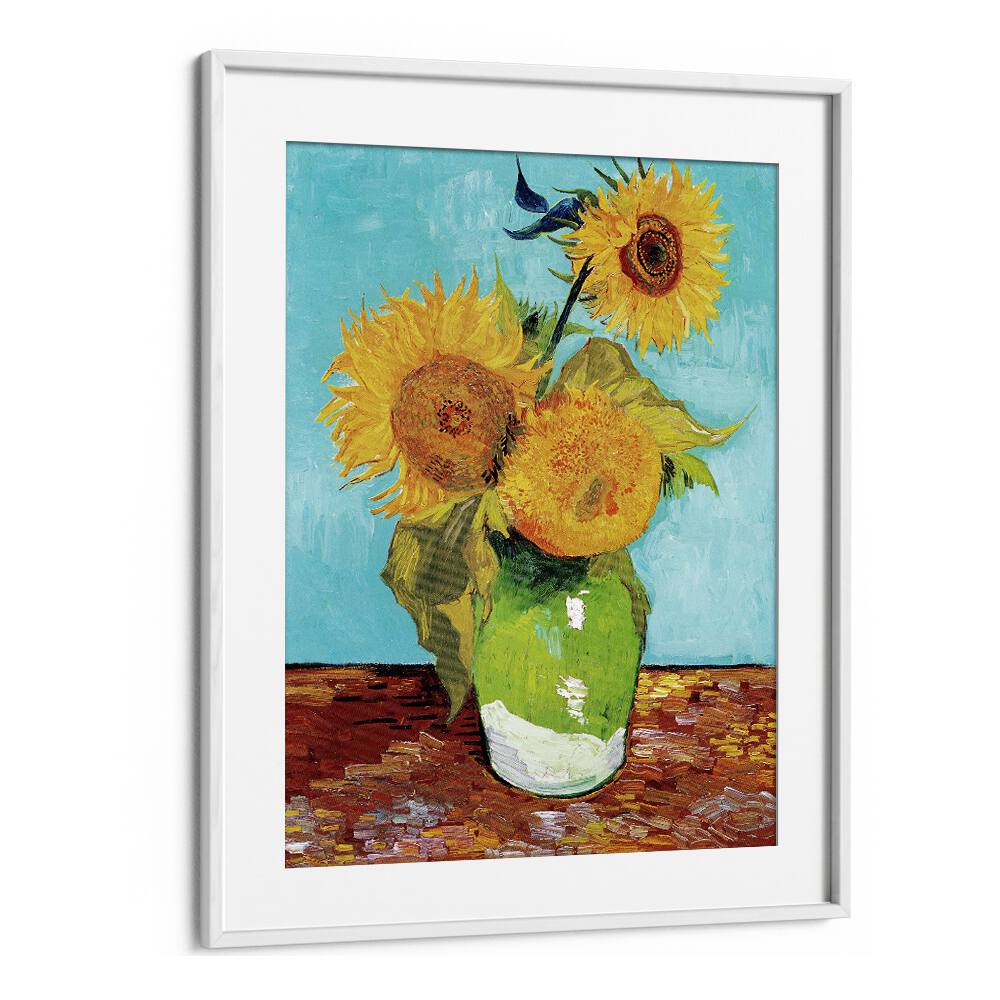 VINCENT VAN GOGH'S VASE WITH THREE SUNFLOWERS (1888), VINTAGE PAINTINGS