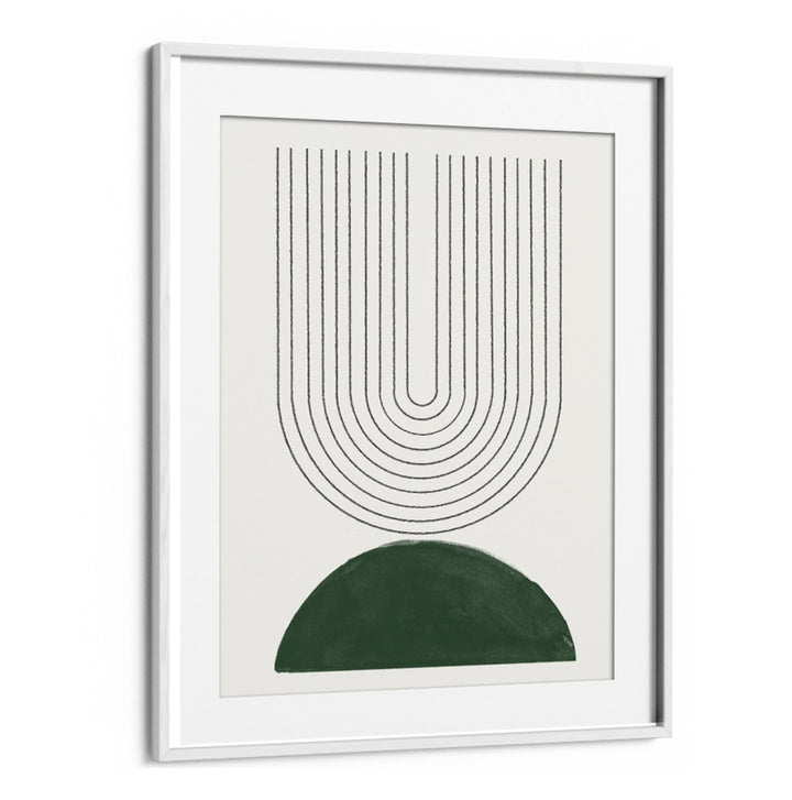 Stylish GREEN MODERN NO.5, GEOMETRIC ART PRINTS enhance any space with mid-century modern elegance. Perfect for decor.