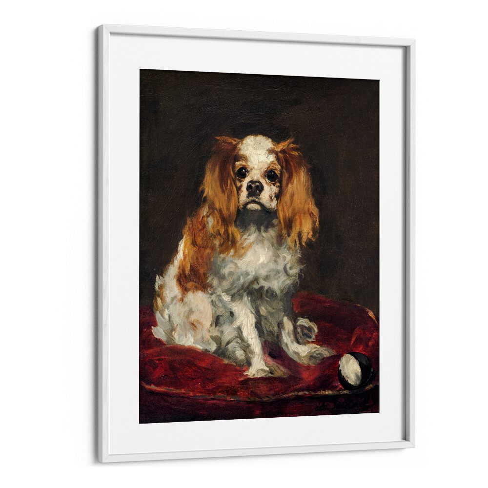 A KING CHARLES SPANIEL (1866) BY EDOUARD MANET , VINTAGE PAINTINGS