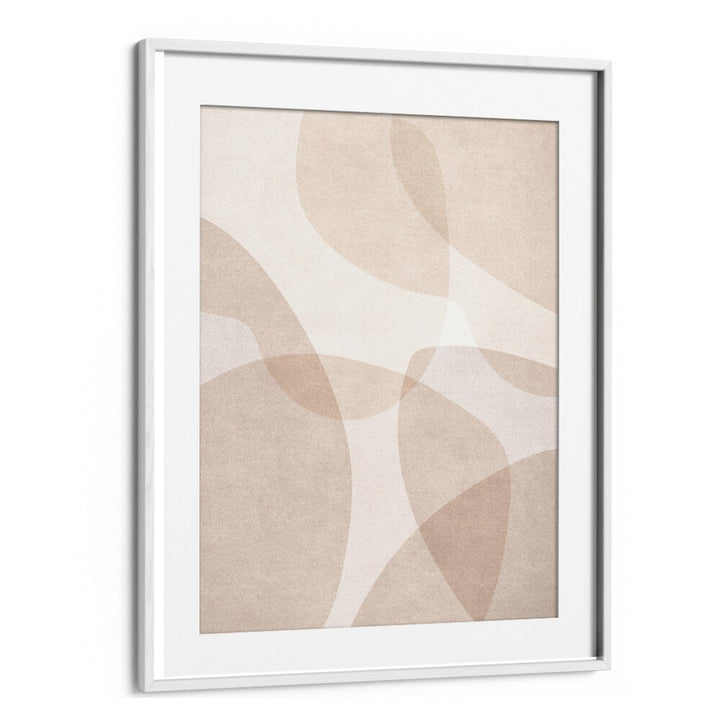 ABSTRACT BEIGE GEOMETRIC ART