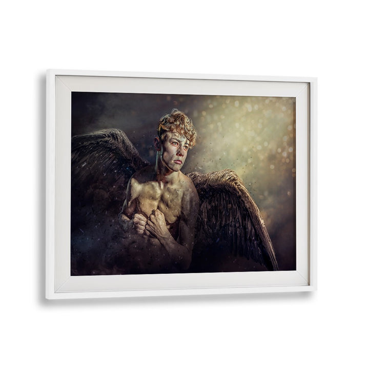 Fallen Angel photography prints showcase ethereal beauty with a surreal, symbolic portrait, perfect for art lovers.