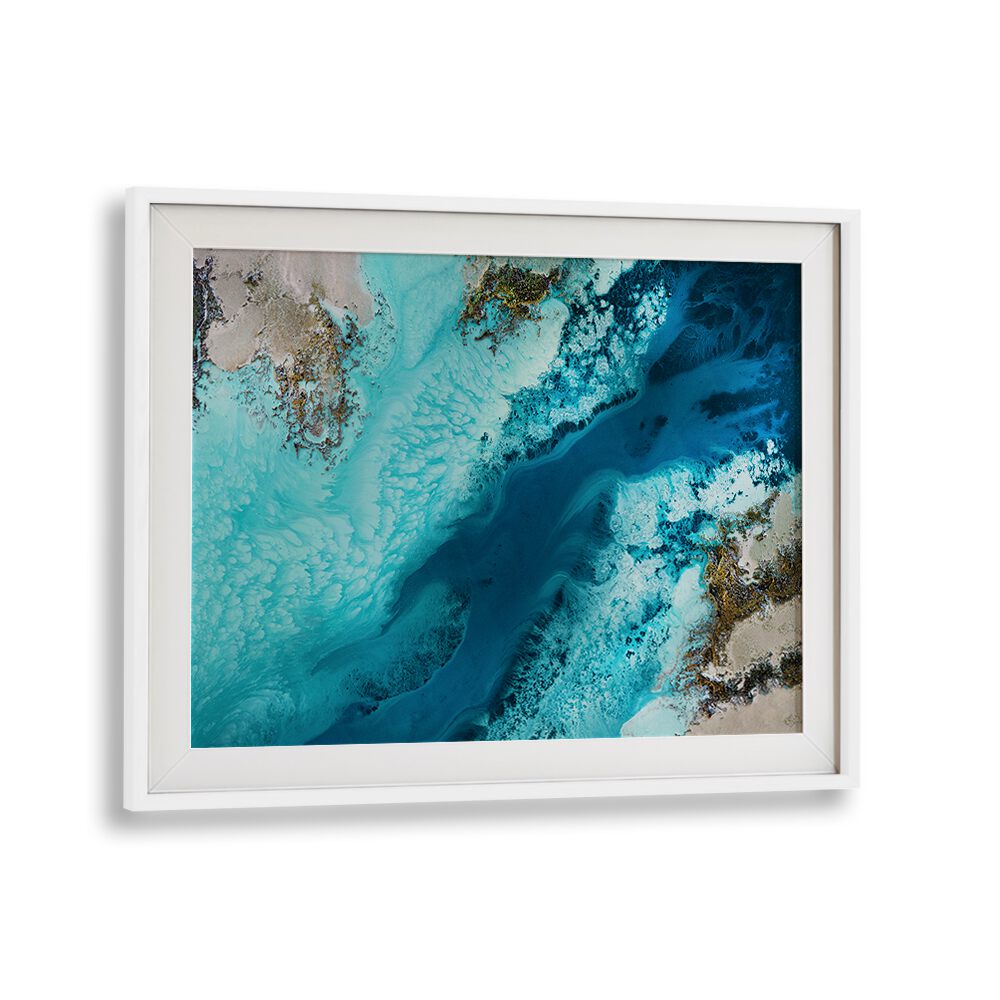 Vibrant hues blend in the SALT WATER PASSAGE, ABSTRACT PAINTINGS, bringing captivating beauty to any space.