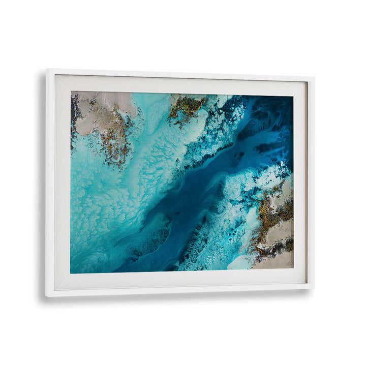 Vibrant hues blend in the SALT WATER PASSAGE, ABSTRACT PAINTINGS, bringing captivating beauty to any space.