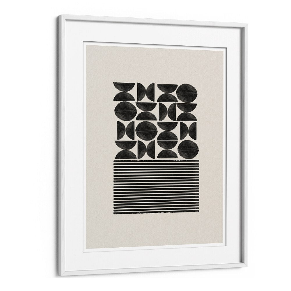 BLACK GEOMETRIC PATTERNS I BY THE MIUUS STUDIO , ABSTRACT PAINTINGS, ABSTRACT ART PRINTS