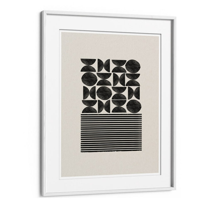 BLACK GEOMETRIC PATTERNS I BY THE MIUUS STUDIO , ABSTRACT PAINTINGS, ABSTRACT ART PRINTS