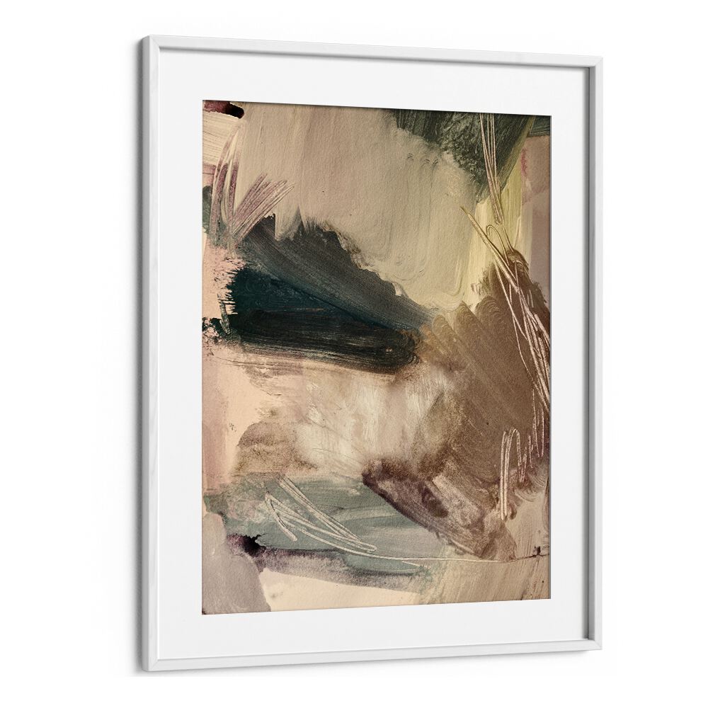 Elegant WHISPERING STROKES, ABSTRACT PAINTINGS in soft hues, perfect for modern decor at your favorite art store.