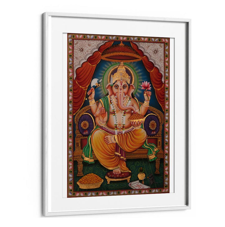 SHRI GANESHA II , INDIAN ART PAINTINGS
