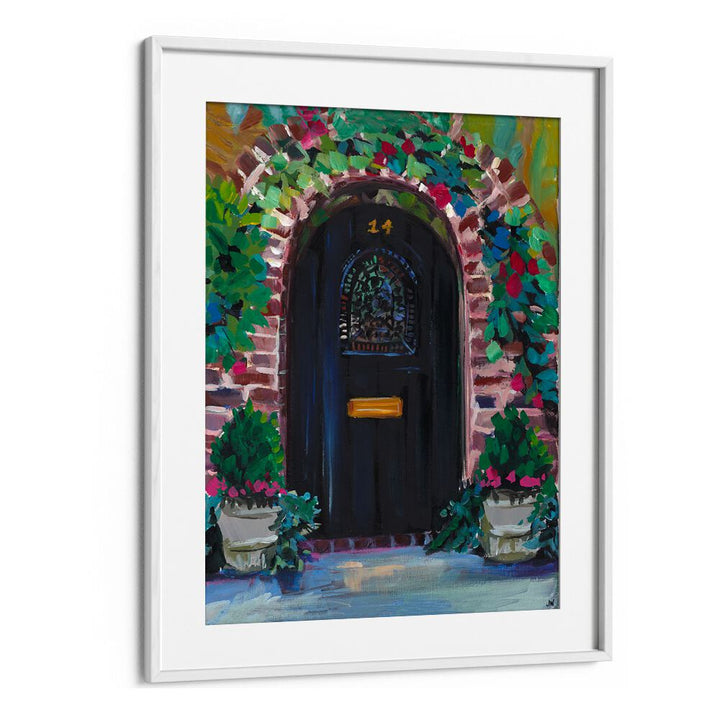 Stunning BLACK DOOR, FLORAL FLOWER PAINTINGS enhance any space with vibrant colors and bold artistry. Perfect decor choice!