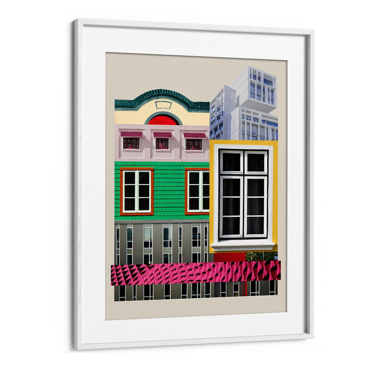 Colorful ARCH LEGO II, WALL ART PRINTS showcasing architectural creativity and design, perfect for any space.