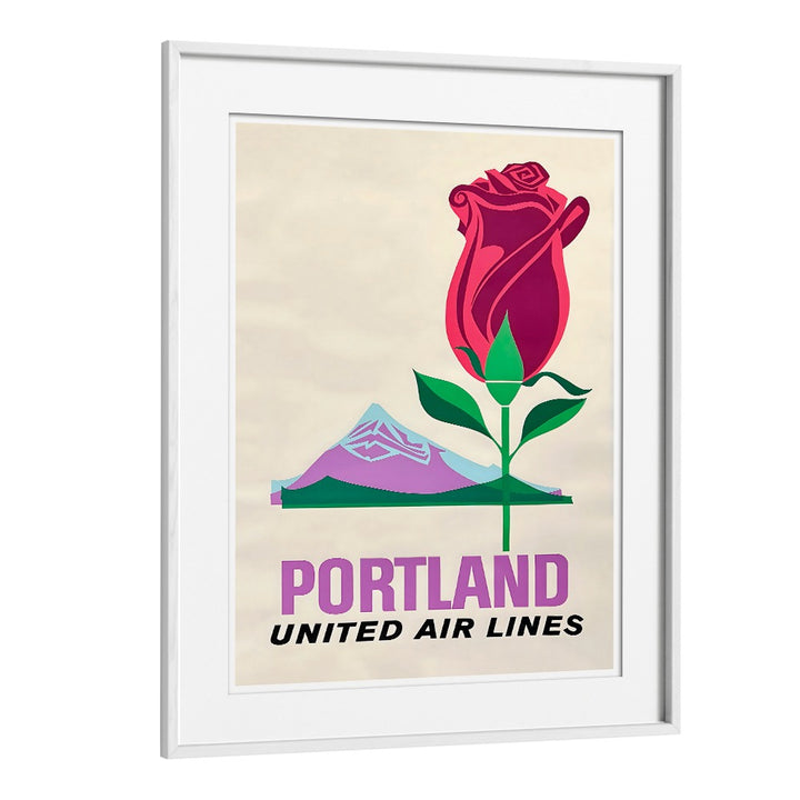 PORTLAND UNITED AIR LINES, VINTAGE TRAVEL POSTERS showcase iconic destinations with vintage artistry, perfect for decor.
