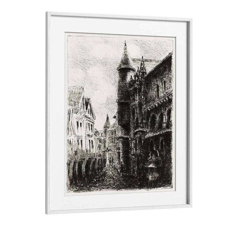 RUE SAINT-ROMAIN, ROUEN, (1896) , VINTAGE PAINTINGS