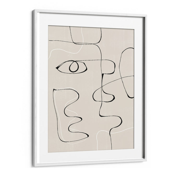 Elevate your decor with the ABSTRACT FACE NO II, LINE ART PAINTINGS, a perfect blend of simplicity and sophistication.