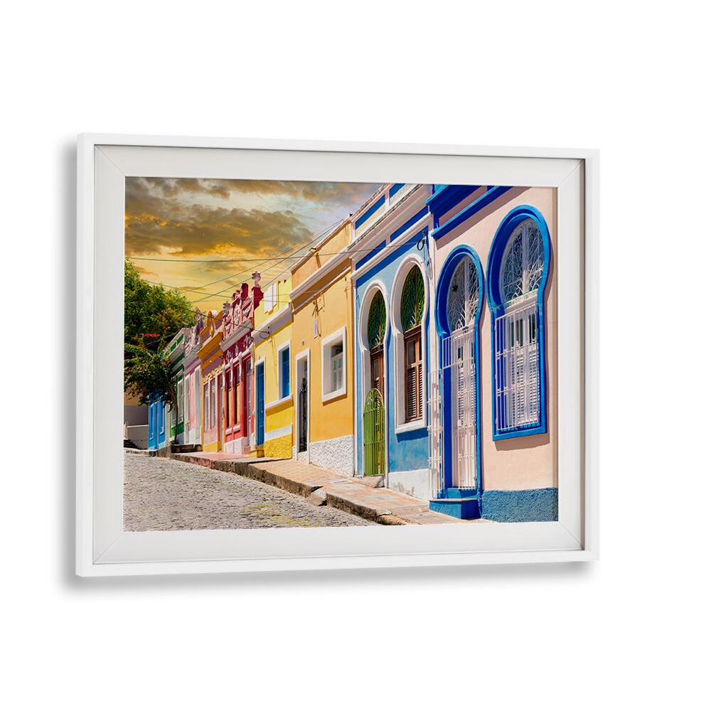 COLORFUL SUNSET STREET , BEACH PAINTINGS