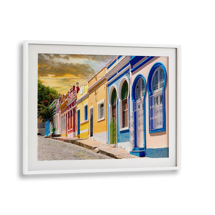 COLORFUL SUNSET STREET , BEACH PAINTINGS
