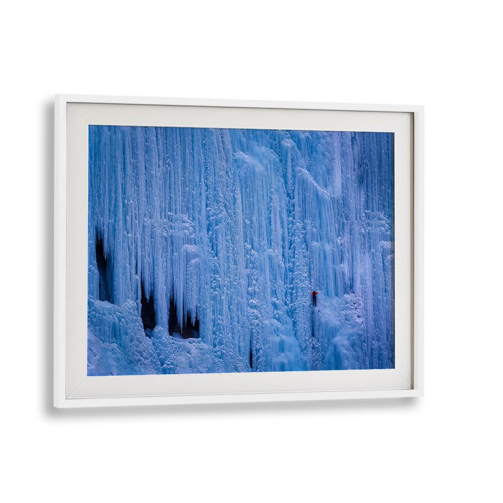 ICE CLIMBER BY MICHAEL ZHENG , LANDSCAPE PHOTO PRINTS