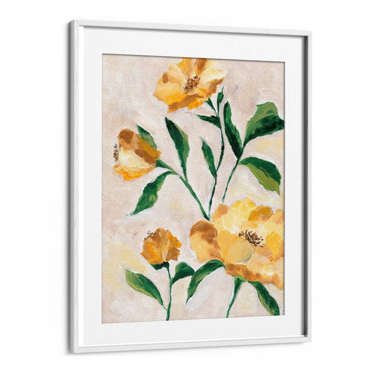 YELLOW CAMELLIA , FLORAL FLOWER PAINTINGS