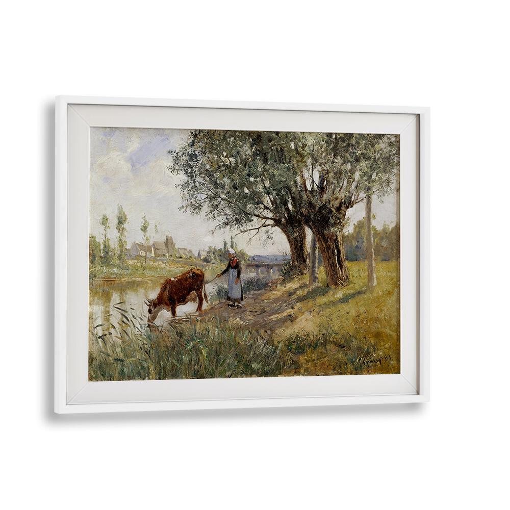 COUNTRYSIDE NEAR GREZ-SUR-LOING (1889) , VINTAGE PAINTINGS